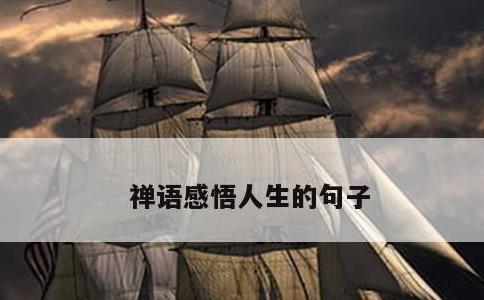 禅语感悟人生的句子