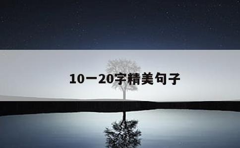 10一20字精美句子