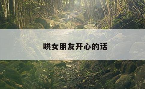 哄女朋友开心的话