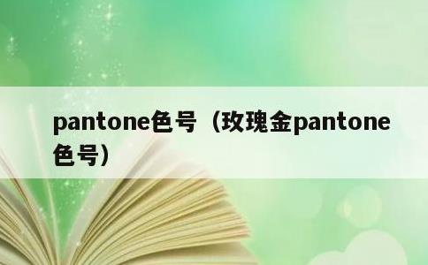 pantone色号，玫瑰金pantone色号