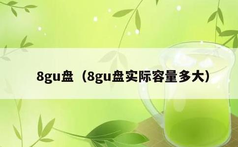 8gu盘，8gu盘实际容量多大
