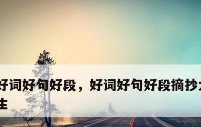 好词好句好段，好词好句好段摘抄大全 小学生
