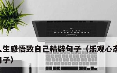 人生感悟致自己精辟句子，乐观心态的正能量句子