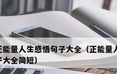 正能量人生感悟句子大全，正能量人生感悟句子大全简短