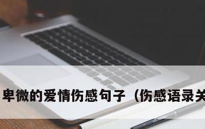 卑微的爱情伤感句子，伤感语录关于爱情