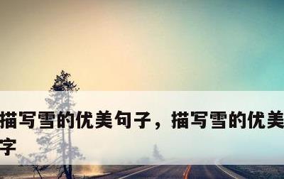 描写雪的优美句子，描写雪的优美句子100字