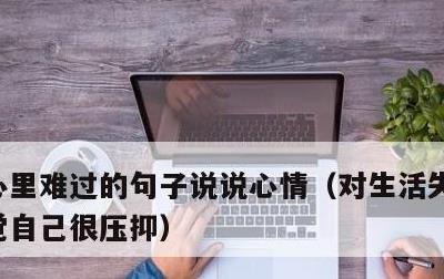 心里难过的句子说说心情，对生活失去信心感觉自己很压抑