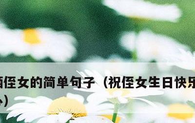 晒侄女的简单句子，祝侄女生日快乐的句子暖心