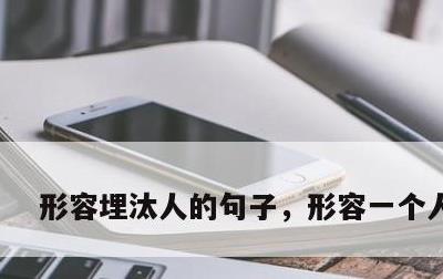 形容埋汰人的句子，形容一个人埋汰