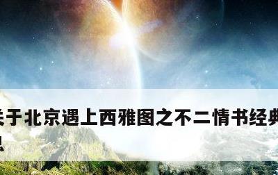关于北京遇上西雅图之不二情书经典台词的信息