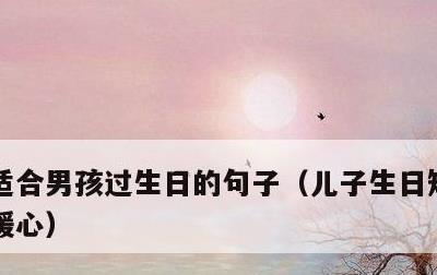 适合男孩过生日的句子，儿子生日短句8个字暖心