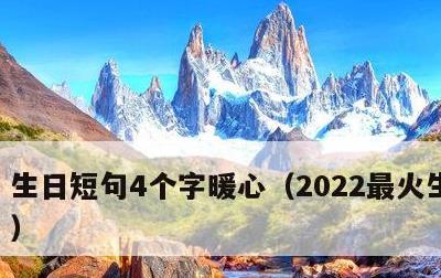 生日短句4个字暖心，2022最火生日短句