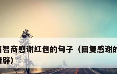 高智商感谢红包的句子，回复感谢的话语简短精辟