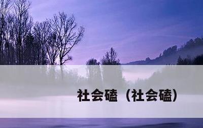 社会磕，社会磕