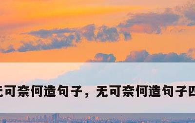 无可奈何造句子，无可奈何造句子四年级上册