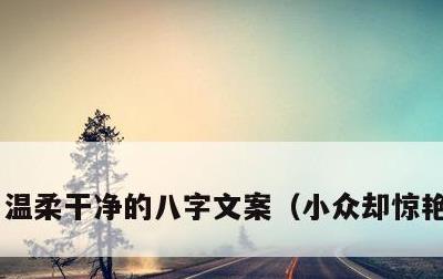 温柔干净的八字文案，小众却惊艳的文案