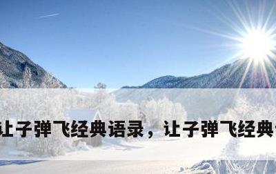 让子弹飞经典语录，让子弹飞经典语录视频