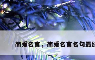 简爱名言，简爱名言名句最经典