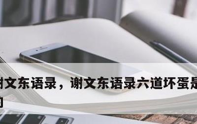 谢文东语录，谢文东语录六道坏蛋是怎样练成的