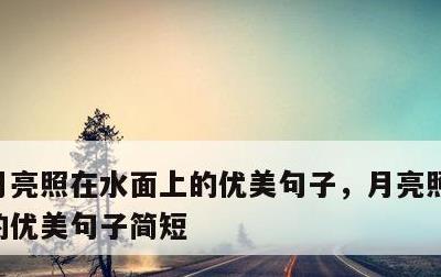 月亮照在水面上的优美句子，月亮照在水面上的优美句子简短