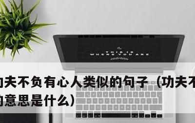 功夫不负有心人类似的句子，功夫不负有心人的意思是什么