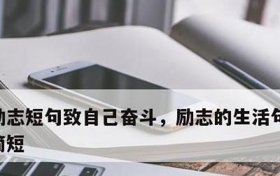 励志短句致自己奋斗，励志的生活句子致自己简短