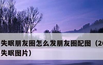 失眠朋友圈怎么发朋友圈配图，2022最火失眠图片