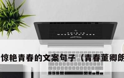 惊艳青春的文案句子，青春董卿朗诵原文