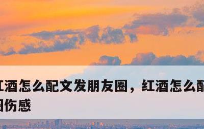 红酒怎么配文发朋友圈，红酒怎么配文发朋友圈伤感
