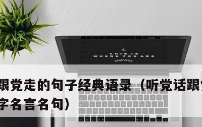 跟党走的句子经典语录，听党话跟党走的24字名言名句