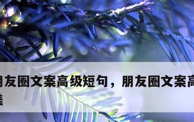 朋友圈文案高级短句，朋友圈文案高级短句唯美