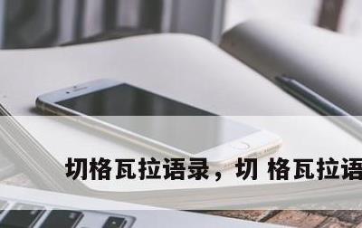 切格瓦拉语录，切 格瓦拉语录