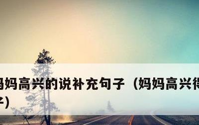 妈妈高兴的说补充句子，妈妈高兴得什么填句子