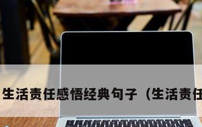 生活责任感悟经典句子，生活责任的说说