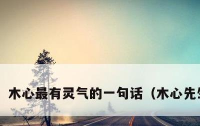 木心最有灵气的一句话，木心先生介绍