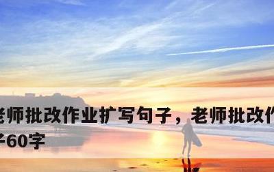 老师批改作业扩写句子，老师批改作业扩写句子60字