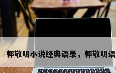 郭敬明小说经典语录，郭敬明语录文摘