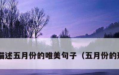 描述五月份的唯美句子，五月份的形容描述