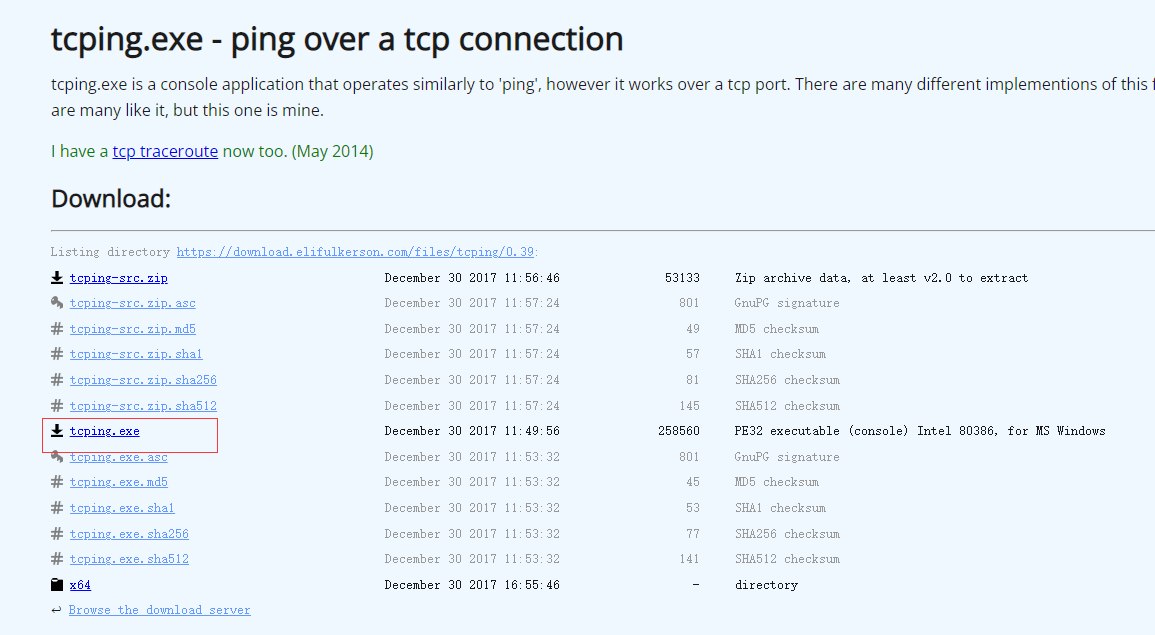 ping TCP端口的实用小工具tcping安装